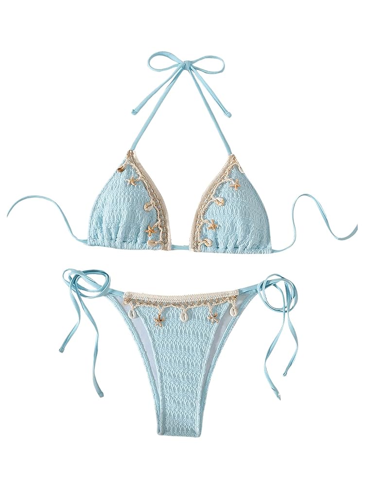 Amazon.com: SHENHE Women's Triangle Bikini 2 Piece Swimsuit